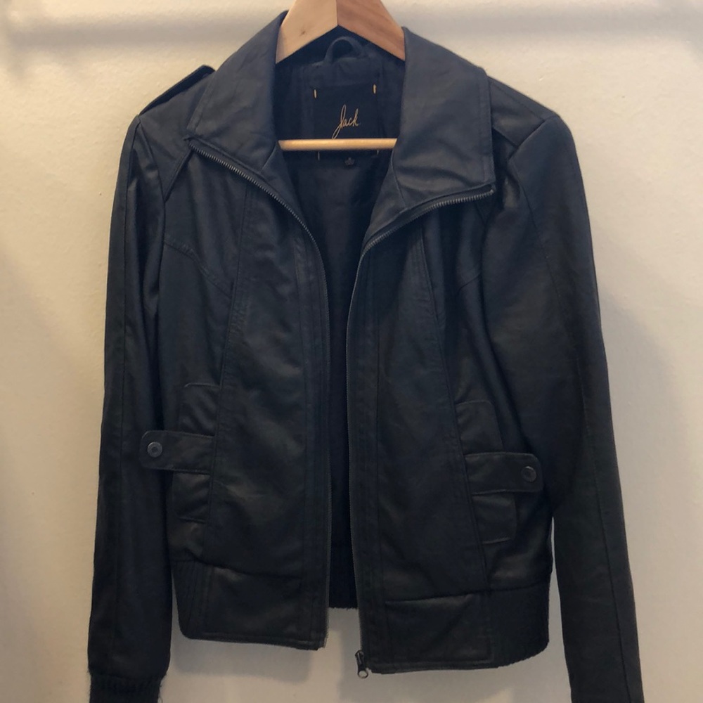 Faux Leather Jacket